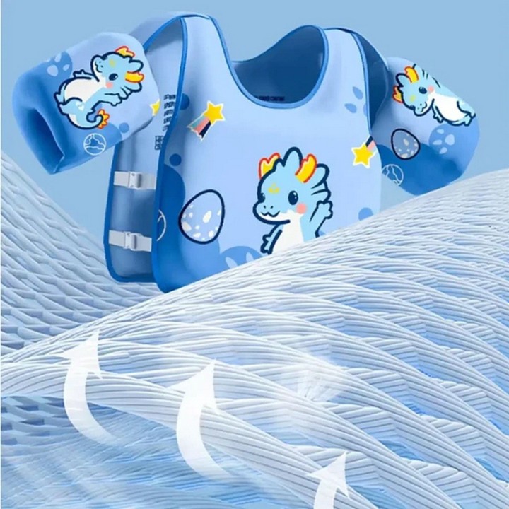 Chaleco Flotador Infantil Niños Piscina Con Braceras