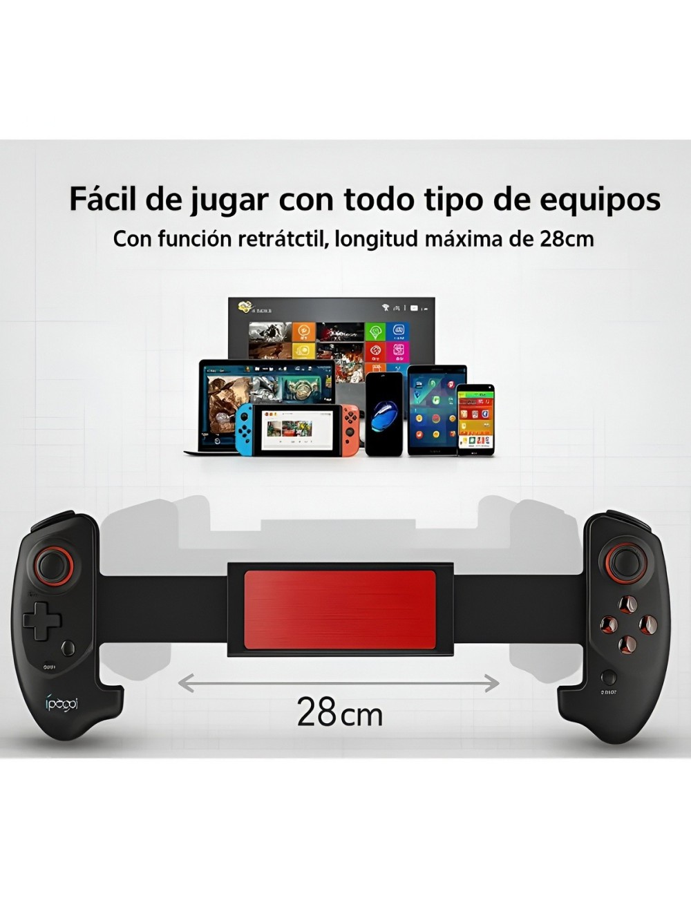 Control Gamepad Ípega Pg-9083 Inalámbrico Retráctil