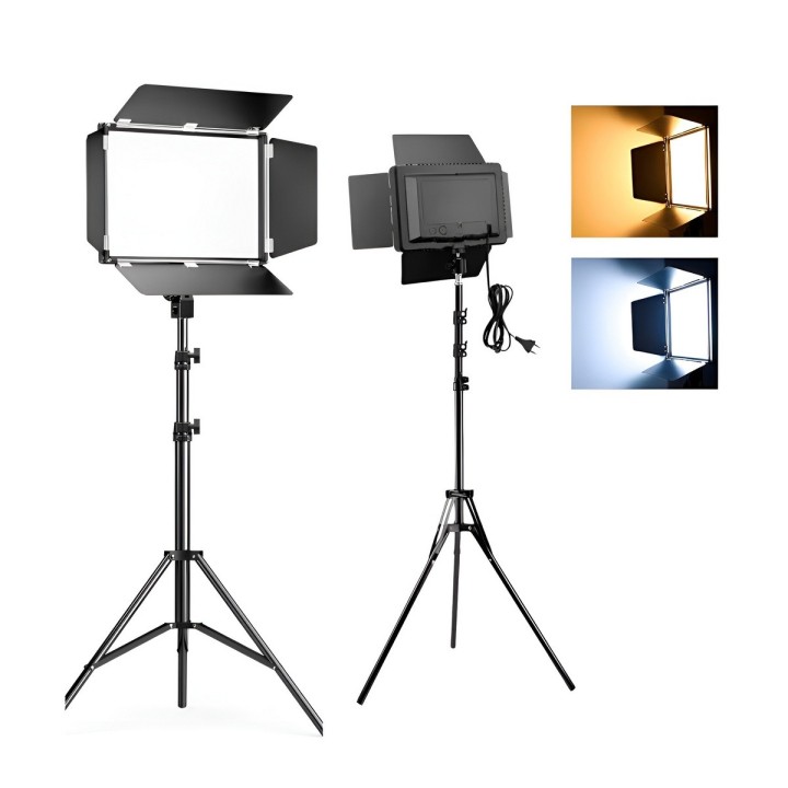 Panel Luz Led Video Profesional Con Trípode 2.1m Y Control