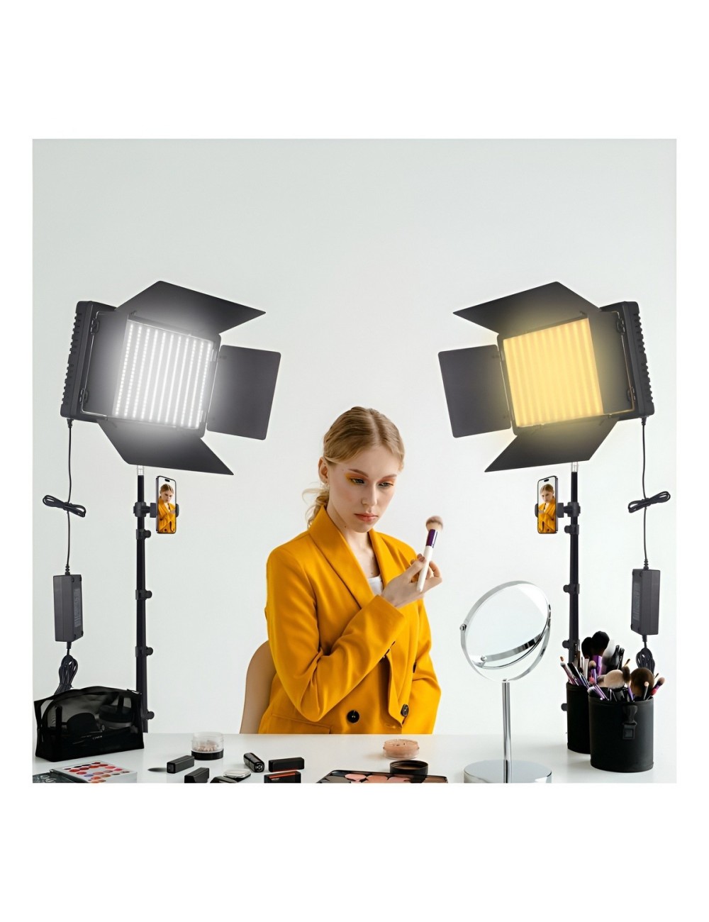 Panel Luz Led Video Profesional Con Trípode 2.1m Y Control