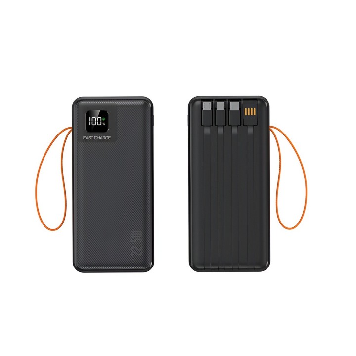 Power Bank 50000mah Cables Integrados Carga Rápida Portátil