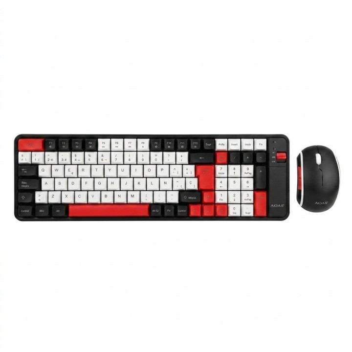 Combo Teclado Y Mouse Inalámbrico Bluetooth Recargable