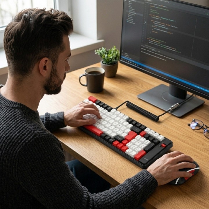 Combo Teclado Y Mouse Inalámbrico Bluetooth Recargable