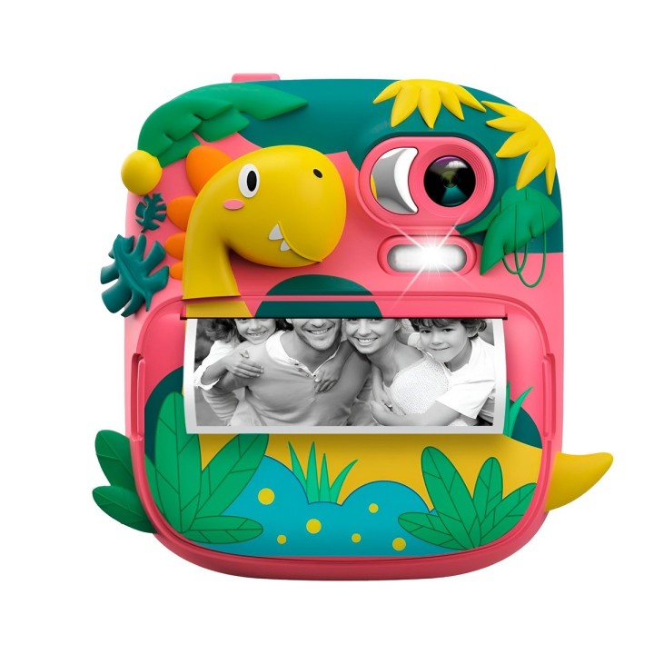 Camara Infantil Impresion Instantanea Dinosaurio Portable