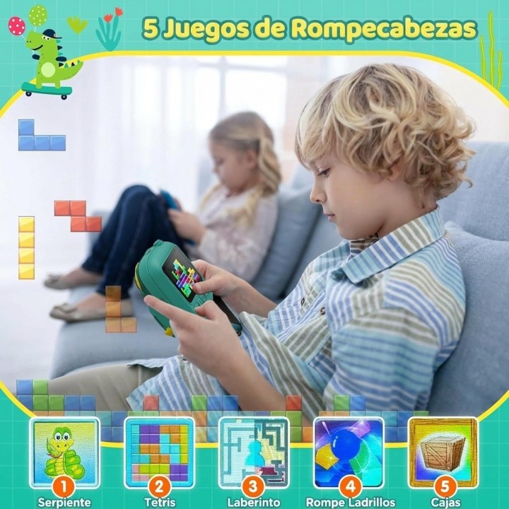 Camara Infantil Impresion Instantanea Dinosaurio Portable