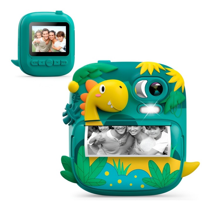 Camara Infantil Impresion Instantanea Dinosaurio Portable