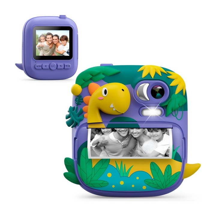Camara Infantil Impresion Instantanea Dinosaurio Portable