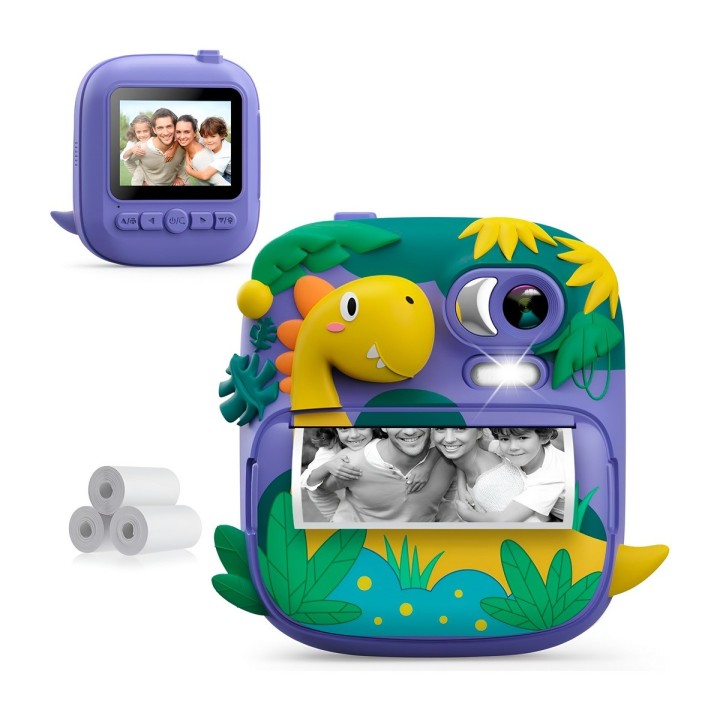 Camara Infantil Impresion Instantanea Dinosaurio Portable