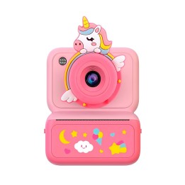 Cámara Digital Infantil Impresión Instantánea Unicornio