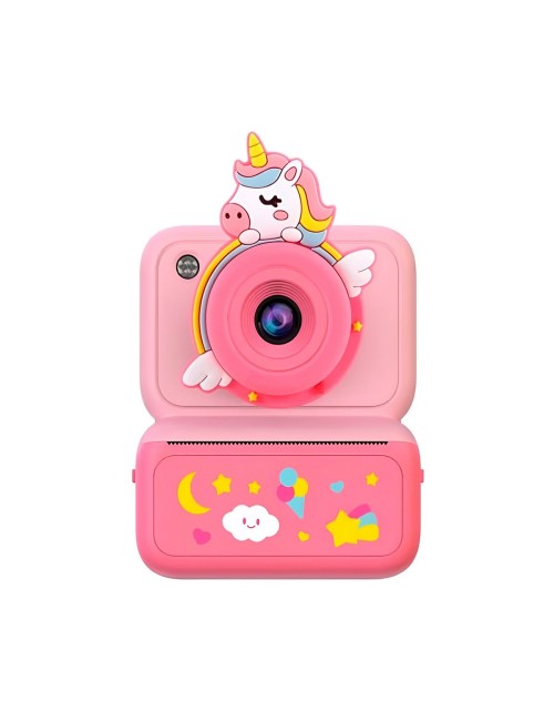 Cámara Digital Infantil Impresión Instantánea Unicornio
