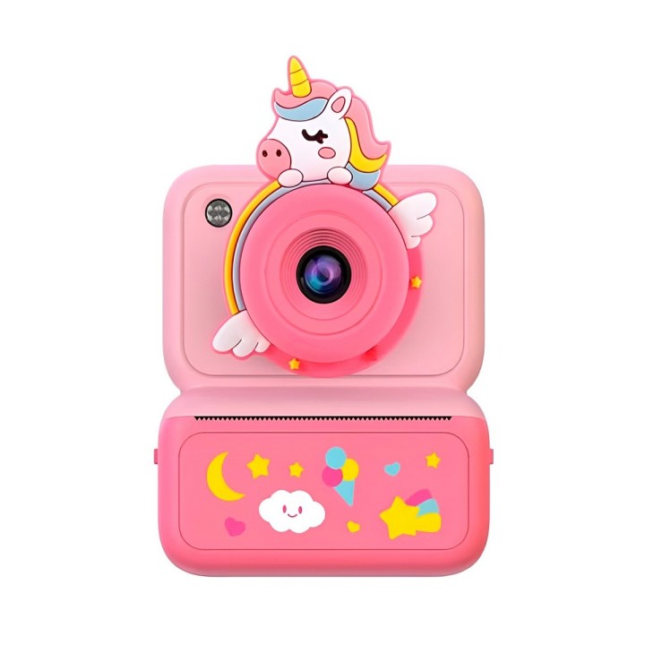 Cámara Digital Infantil Impresión Instantánea Unicornio