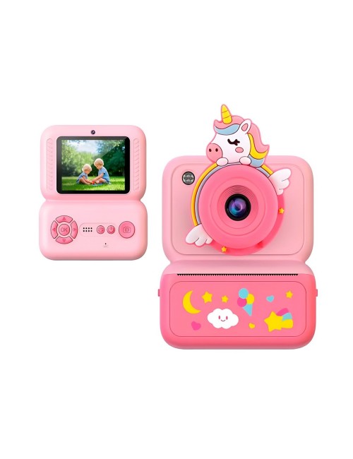 Cámara Digital Infantil Impresión Instantánea Unicornio