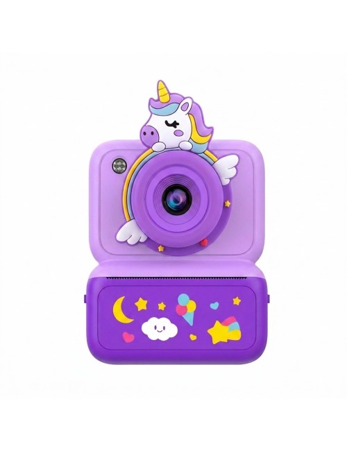 Cámara Digital Infantil Impresión Instantánea Unicornio