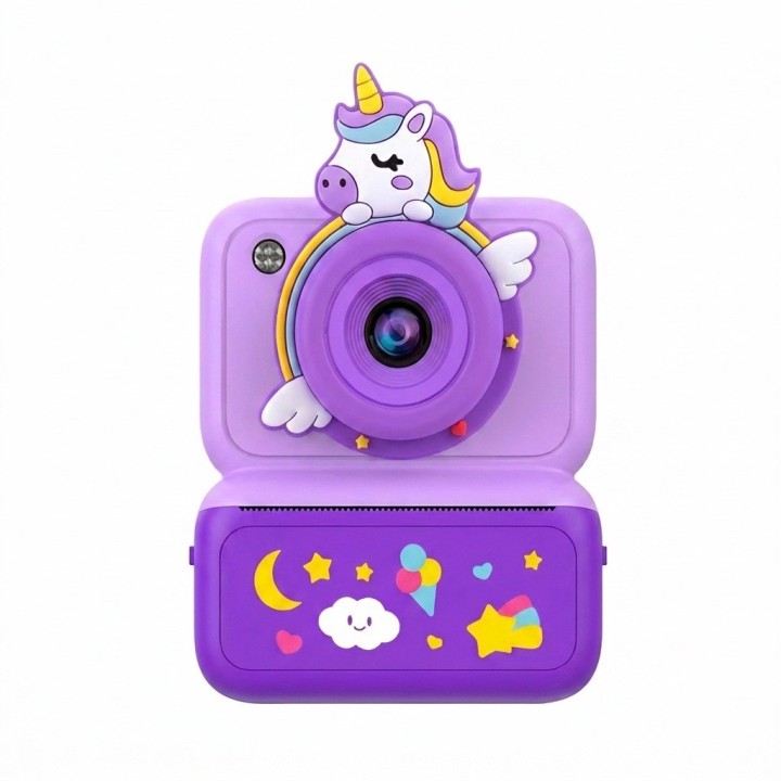 Cámara Digital Infantil Impresión Instantánea Unicornio