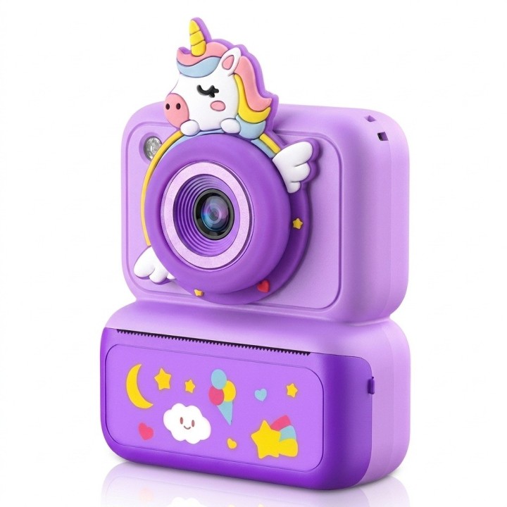Cámara Digital Infantil Impresión Instantánea Unicornio