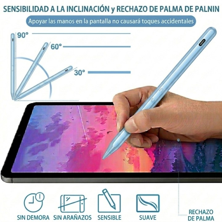 Lápiz Óptico Universal Para Tablet Celular Ios Android Negro