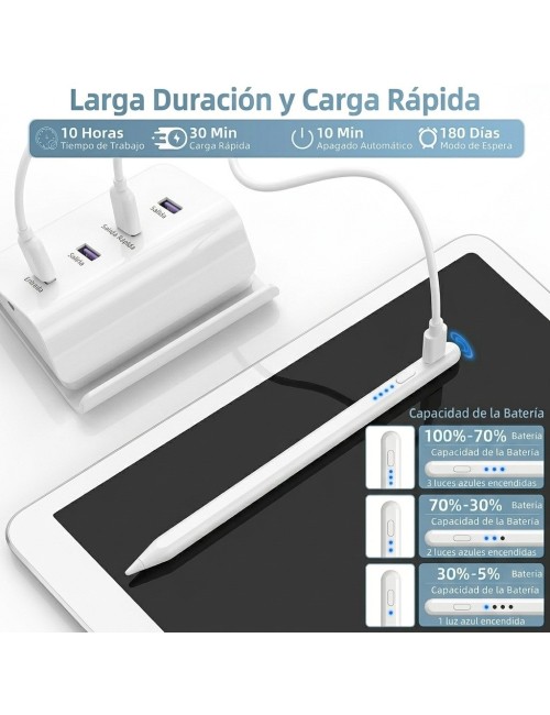 Lápiz Óptico Universal Para Tablet Celular Ios Android Negro