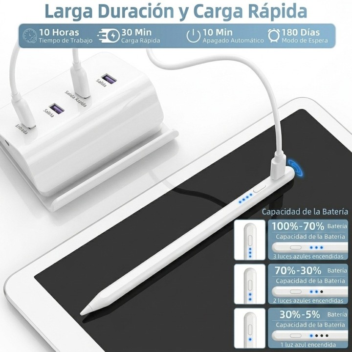 Lápiz Óptico Universal Para Tablet Celular Ios Android Negro