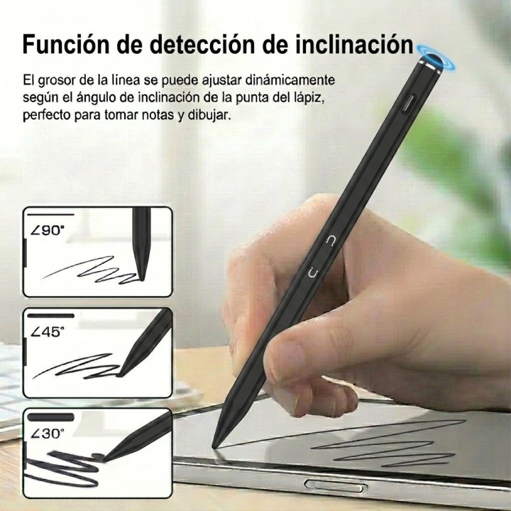 Lápiz Óptico Universal Para Tablet Celular Ios Android Negro
