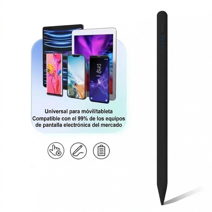 Lápiz Óptico Universal Para Tablet Celular Ios Android Negro