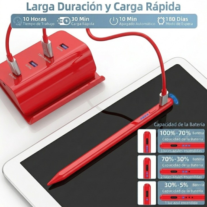 Lápiz Óptico Universal Para Tablet Celular Ios Android Negro