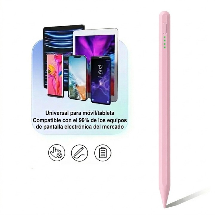 Lápiz Óptico Universal Para Tablet Celular Ios Android Negro