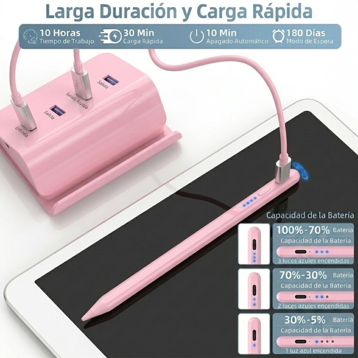 Lápiz Óptico Universal Para Tablet Celular Ios Android Negro
