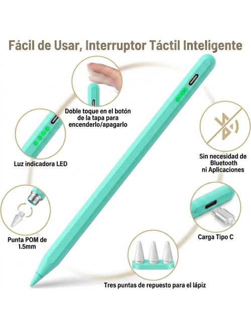 Lápiz Óptico Universal Para Tablet Celular Ios Android Negro