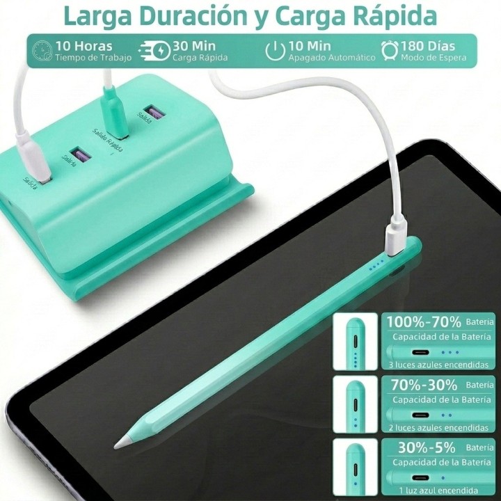 Lápiz Óptico Universal Para Tablet Celular Ios Android Negro