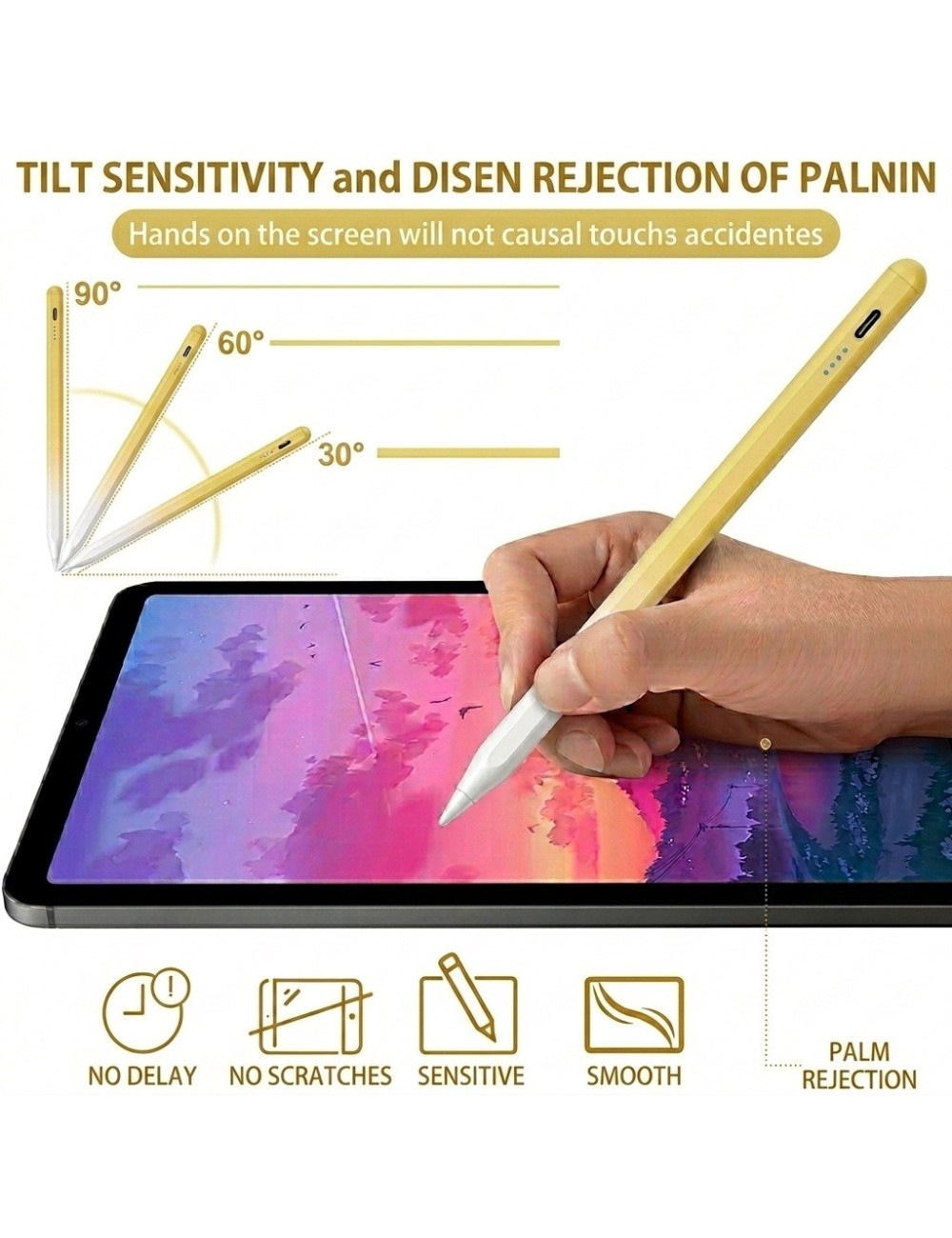 Lápiz Óptico Universal Celular Tableta Bicolor Rosa