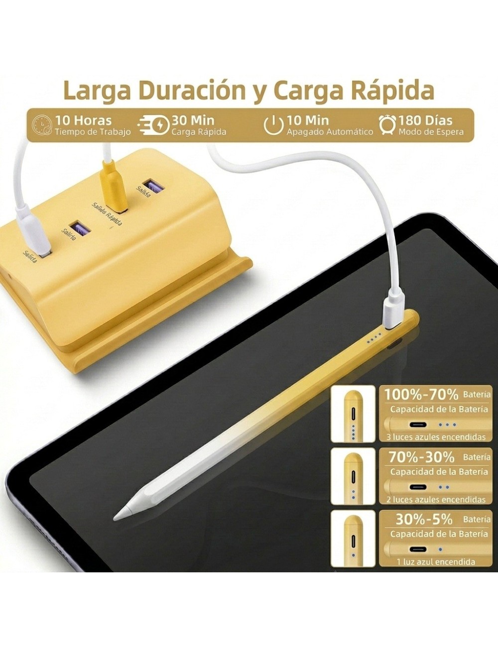 Lápiz Óptico Universal Celular Tableta Bicolor Rosa