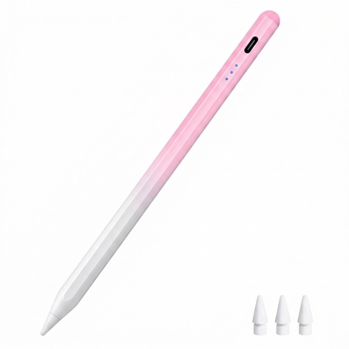 Lápiz Óptico Universal Celular Tableta Bicolor Rosa