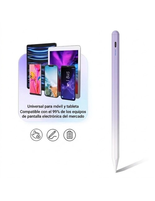 Lápiz Óptico Universal Celular Tableta Bicolor Rosa