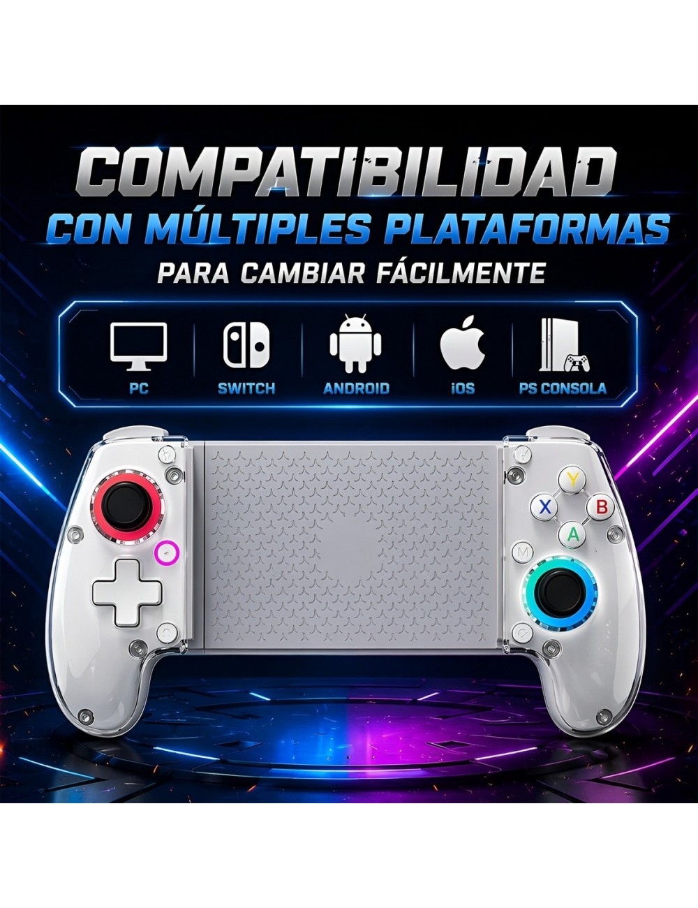Control Gamepad Q101 Inalámbrico Celular Pc Videojuegos