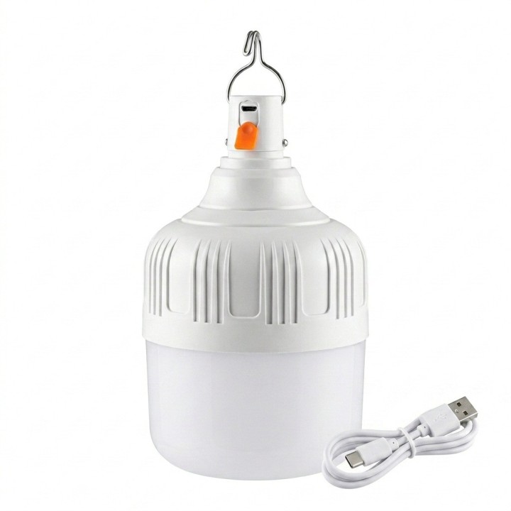 Foco Bombillo Lampara Led Recargable Portatil Usb Colgante