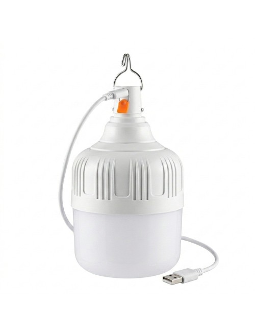 Foco Bombillo Lampara Led Recargable Portatil Usb Colgante