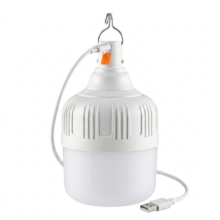 Foco Bombillo Lampara Led Recargable Portatil Usb Colgante