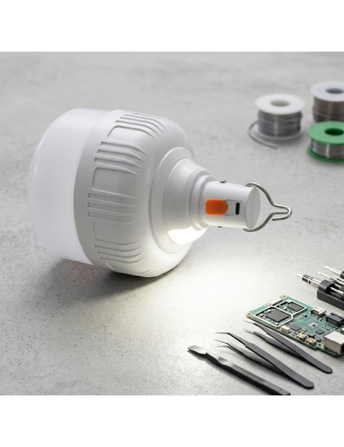 Foco Bombillo Lampara Led Recargable Portatil Usb Colgante