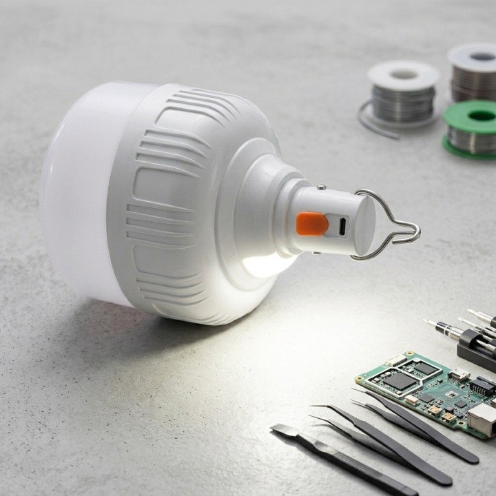 Foco Bombillo Lampara Led Recargable Portatil Usb Colgante