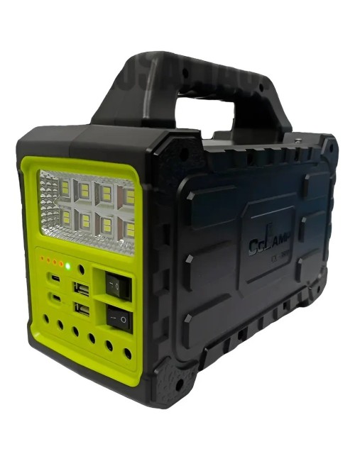 Generador Planta Sistema Solar Portátil Cl-3609 4 Focos Led