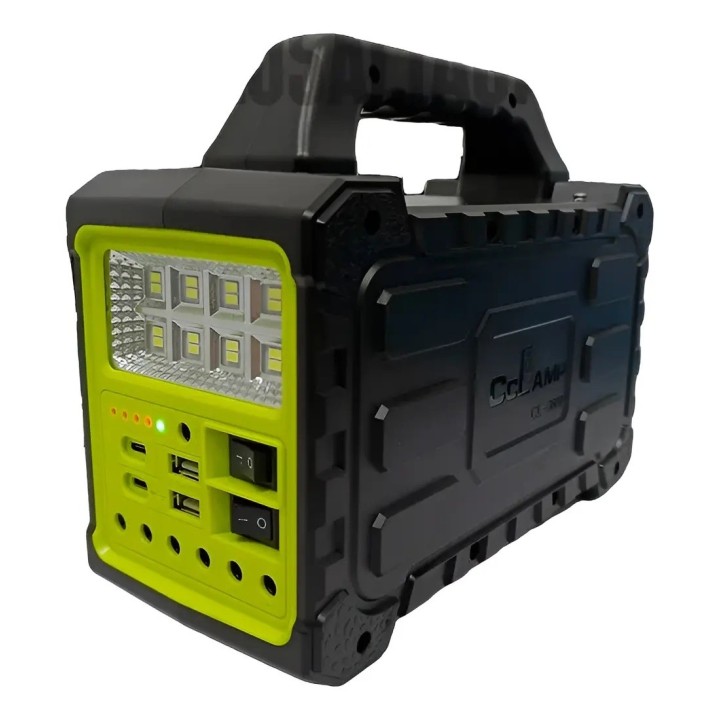 Generador Planta Sistema Solar Portátil Cl-3609 4 Focos Led