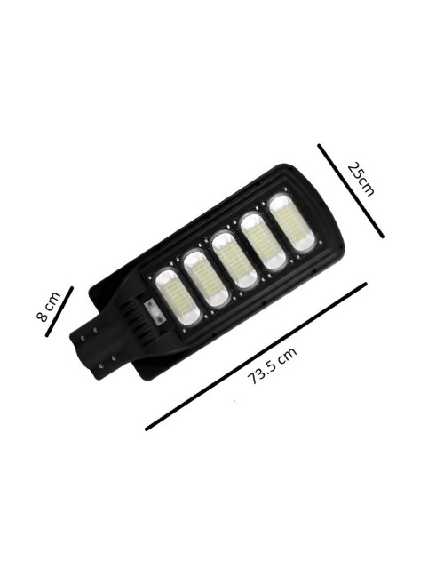 Lámpara Suburbana Solar 250w Sensor Movimiento Control