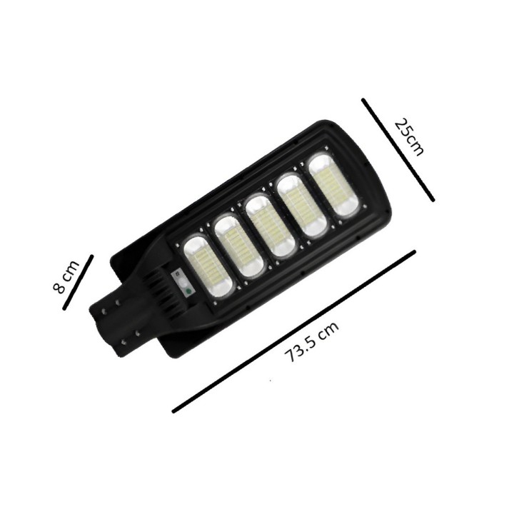 Lámpara Suburbana Solar 250w Sensor Movimiento Control