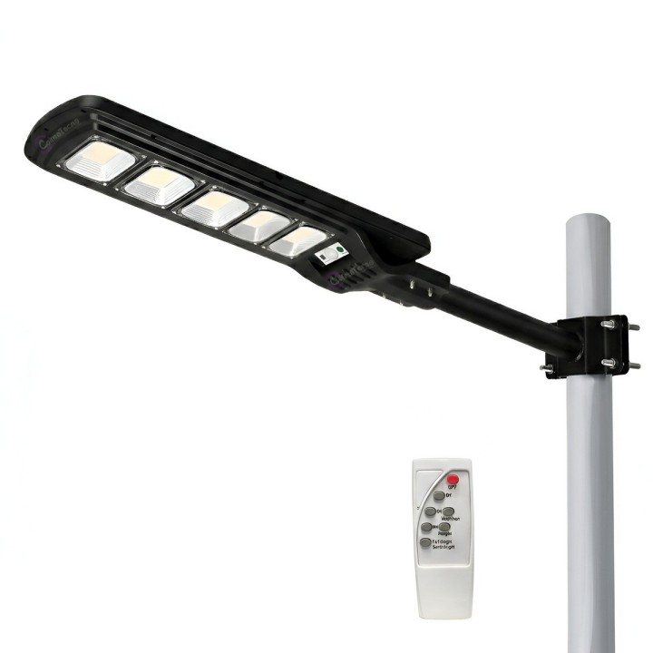 Lámpara Suburbana Solar 250w Sensor Movimiento Control