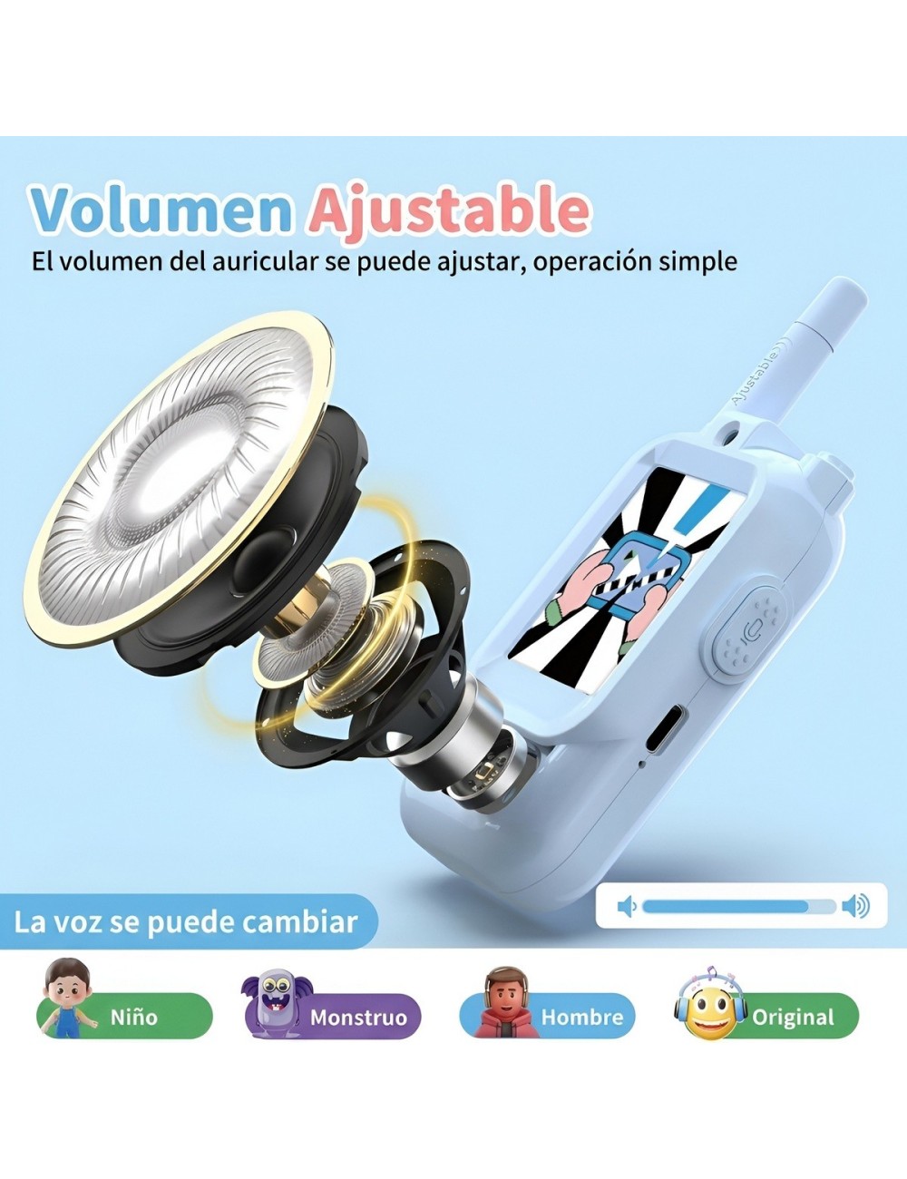 Video Walkie Talkie Para Niños Con Cámara Wi-fi
