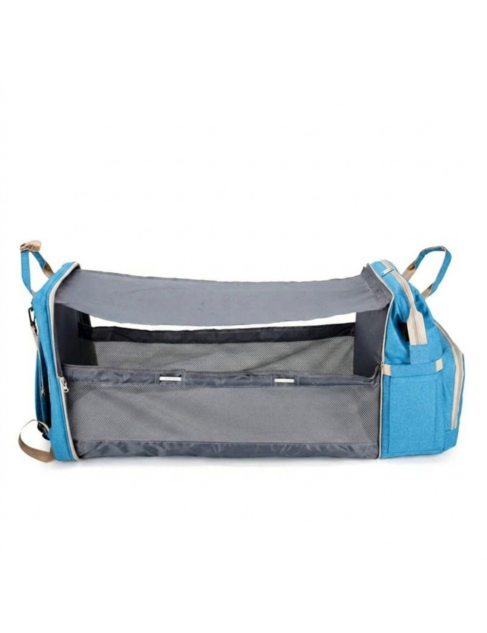 Pañalera Morral 3 En 1 Cuna Cambiador Bebé Impermeable Usb