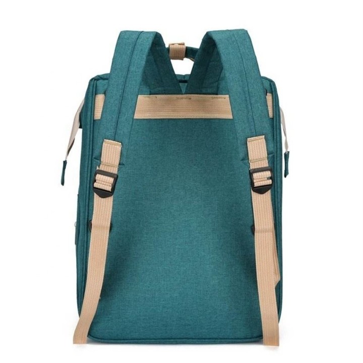 Pañalera Morral 3 En 1 Cuna Cambiador Bebé Impermeable Usb