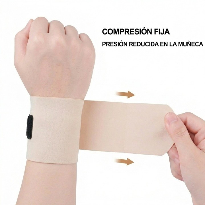 Muñequera De Compresión Ajustable Fija Alivio Dolor Soporte