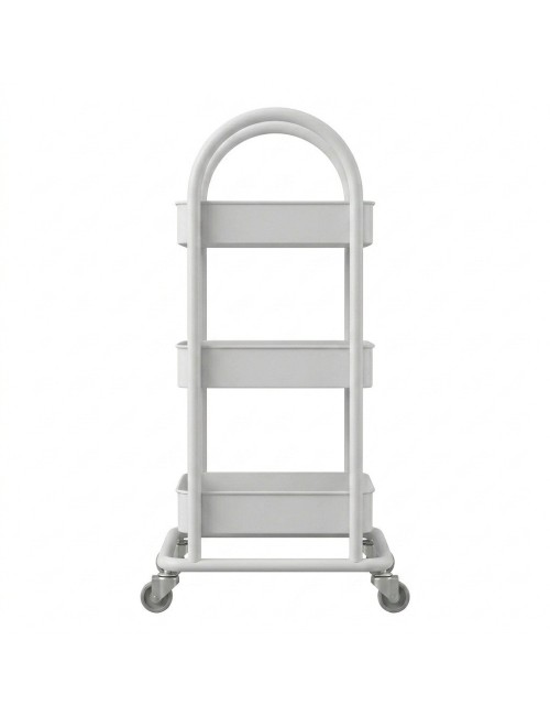 Carrito Organizador Multiusos 3 Niveles Con Ruedas De Metal