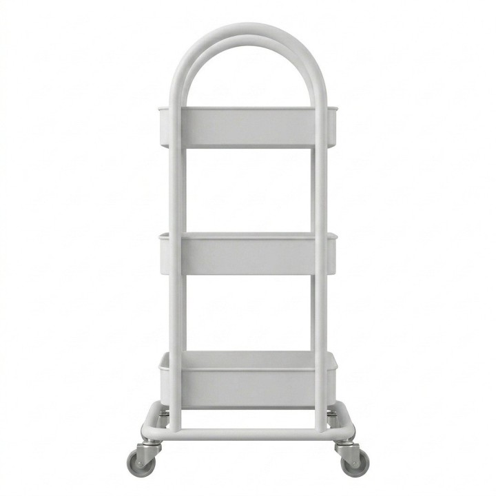 Carrito Organizador Multiusos 3 Niveles Con Ruedas De Metal
